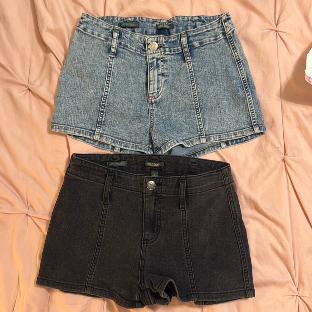 Two pair jeans shorts size 2